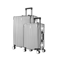 ราคา DELI กระเป๋าเดินทางล้อลากหมุนได้ 360 องศา สีเทาเข้ม ขนาด 20 นิ้ว (YB95146)