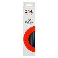 ราคา ดินสอ 2B ONE พร้อมยางลบดำลายริ้ว (แพ็ค 12แท่ง) (1011609)