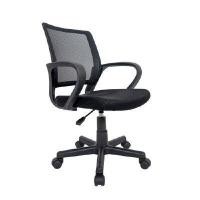 ราคา เก้าอี้สำนักงาน พนักพิงกลาง INDEX LIVING MALL รุ่นซากุ - สีดำ (Y084418)