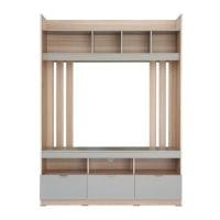 ราคา KASSA ชุดตู้วางทีวี สีไวเมเปิล-เทา (รองรับทีวี 60 นิ้ว) ขนาด 150x40x200 ซม. (YD03116)