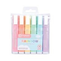 ราคา ELEPHANT ปากกาเน้นข้อความ ขนาดเส้น 3.8 มม. คละสี 6 ด้าม/แพ็ค (1009562)