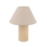 ราคา LUZINO โคมไฟไม้ตั้งโต๊ะ E14x1 รุ่น 23AT66 สีขาว-บีช (YB58958)