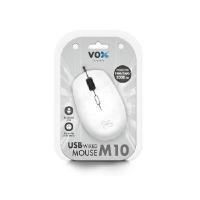 ราคา VOX เมาส์ M10 สีขาว มีสาย ความละเอียด 1000/1600/2000 dpi รองรับหลายระบบปฏิบัติการ (4094925)