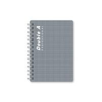 ราคา Double A สมุดสันลวด A5 70แกรม เทา (100แผ่น/เล่ม) (5005899)