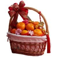 ราคา BASKETEER กระเช้าของขวัญตรุษจีน10 รุ่น CNY 21-010 (บรรจุส้มแมนดาริน 12 ลูก พร้อมของตกแต่ง) (Y017093)