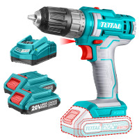 ราคา TOTAL สว่านแบตเตอรี่ไร้สาย 20 โวลท์ (แบต 2 ก้อน + แท่นชาร์จ) รุ่น TDLI20508 (YA27092)