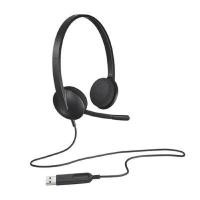 ราคา LOGITECH หูฟัง HEADSET พร้อมไมโครโฟนตัดเสียงรบกวน รุ่น H340 USB สีดำ (YB12069)