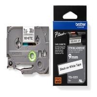 ราคา เทปพิมพ์อักษร TZE-S221 9 มม. สีดำพื้นขาว Brother TZ (8063300)