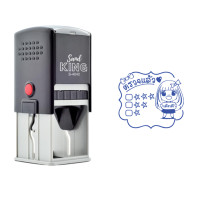 ราคา SANDKING ตรายางหมึกในตัว ข้อความ ตรวจแล้ว ขนาด 40x40 มม. สีน้ำเงิน (YC07857)