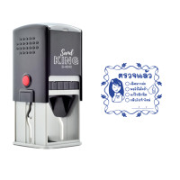 ราคา SANDKING ตรายางหมึกในตัว ข้อความ ตรวจแล้ว ขนาด 40x40 มม. สีน้ำเงิน (YC07861)