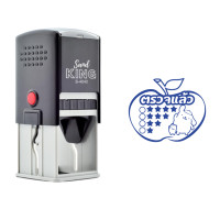 ราคา SANDKING ตรายางหมึกในตัว ข้อความ ตรวจแล้ว 40x40 มม. สีน้ำเงิน (YC07885)