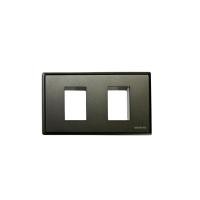 ราคา ฝา 2 ช่อง 1 M 120มม. Siemens DELTA®Relfa Dark Grey-, โพลีคาร์บอเนต ชิ้น (YD04823)