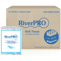 ราคา RIVERPRO กระดาษชำระม้วนเล็ก รุ่น Medium 14 เมตร 24 ม้วน/แพ็ค 6 แพ็ค/กล่อง (YC14775)