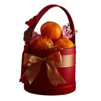 ราคา BASKETEER กระเช้าของขวัญตรุษจีน รุ่น CNY 21-001 (ส้มแมนดาริน 4 ลูก, ของตกแต่งมงคล) (Y017084)