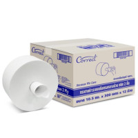 ราคา กระดาษชำระม้วนใหญ่ดึงกลาง 2 ชั้น ยาว 300 เมตร บรรจุ 12 ม้วน (0098641)