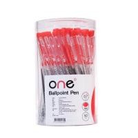 ราคา ONE ปากกาลูกลื่น 0.7 มม. รุ่น KP-R50 สีแดง (แพ็ค 50 ด้าม) (1010092)