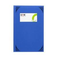 ราคา สมุดบันทึกมุมมัน 5/100 70g. (100แผ่น/เล่ม) น้ำเงิน ONE (5007119)