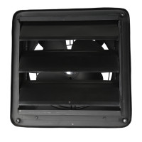 ราคา YUSHI พัดลมระบายอากาศแบบมีบานเกล็ด ปิด-เปิด ติดผนัง สีดำ 12นิ้ว (YA03153)