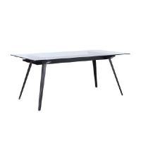 ราคา INDEX LIVING MALL โต๊ะอาหารกระจก รุ่นกลาเซย์ ขนาด 180 x 90 ซม. - สีดำ (YA26693)