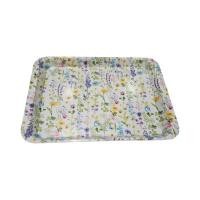 ราคา ถาดพลาสติกสี่เหลี่ยมผืนผ้า คละลาย ขนาด 22.5×30.5×2 ซม. (YD05059)