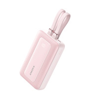 ราคา ANKER แบตสำรอง 10000mAh รุ่น Zolo Power Bank พร้อมสาย Type C ในตัว รุ่น A1680 สีชมพู (YD05380)