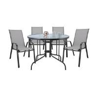 ราคา STAMPAชุดโต๊ะสนาม4ที่นั่ง INDEX LIVING MALL (Y083111)