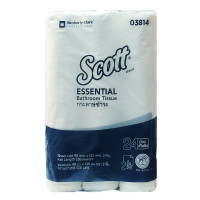 ราคา SCOTT กระดาษชำระม้วนเล็ก หนา 2 ชั้น ขนาดแผ่น 9.8x13.5 ซม. (แพ็ค 24 ม้วน) (0098647)
