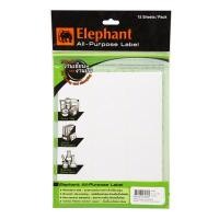 ราคา ELPHANT ตราช้าง ป้ายสติกเกอร์ แล็ป A16 50x100 มม. (5291460)