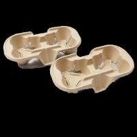 ราคา ถาดรองแก้วน้ำ 2 ใบ (รังไข่) SCP ถาดรองแก้วน้ำ 2 ใบ (รังไข่) สีคราฟท์ 21.59x10.16x5.08 ลัง (YA02609)