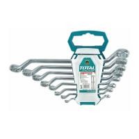 ราคา TOTAL ประแจแหวนเดี่ยว 8 ตัวชุด 6 - 22 มม. รุ่นงานหนัก รุ่น THT102486 ( Ring Spanner Set ) (Y052222)