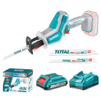 ราคา TOTAL เลื่อยชักแบตเตอรี่ไร้สาย 20V รุ่น TRSLI65061 พร้อมแบตและแท่นชาร์จ (YA27493)
