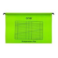 ราคา แฟ้มแขวนพลาสติก F4 เขียว (10เล่ม/แพ็ค) ONE (6003913)