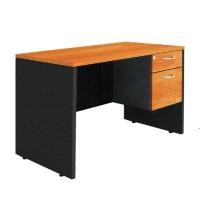 ราคา SMARTFORM โต๊ะทำงาน 2 ลิ้นชัก สีเชอร์รี่-ดำ ขนาด 120 x 60 ซม. (YB94322)