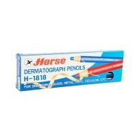 ราคา HORSE ดินสอเขียนกระจก รุ่น H-1818 สีน้ำเงิน (12 ด้าม) (1007239)