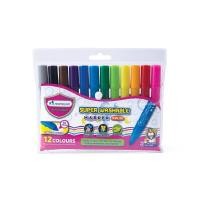 ราคา ปากกามาร์คเกอร์ชนิดล้างออกได้ MWM 12R 7.5มม. คละสี (1093057)