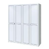 ราคา INDEX LIVING MALL ตู้เสื้อผ้า 4 บาน รุ่นอิตัล-สมาร์ท สีขาว ขนาด 2 เมตร (YA25369)