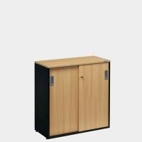 ราคา ICONIC ตู้เอกสารไม้บานเลื่อนเตี้ย รุ่น PLCS-810 ไวท์โอ๊ค (YD06307)