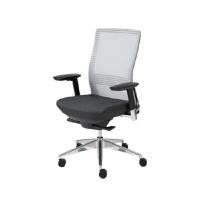 ราคา MODERNFORM เก้าอี้ทำงาน รุ่น SERIES 15S พนักพิงกลาง เบาะผ้าดำ พนักพิงตาข่ายสีเทา (YC03072)