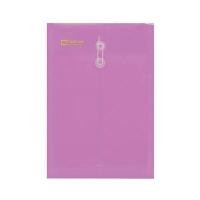 ราคา ELEPHANT ซองพลาสติกผูกเชือกขยายข้าง รุ่น 435 สีชมพู ขนาด A4 (แพ็ค 12 ซอง) (6004018)