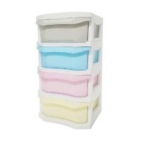 ราคา KASSA HOME ตู้ลิ้นชักอเนกประสงค์ 4 ชั้น รุ่น Jasmin สีพาสเทล (YB02350)