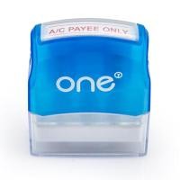 ราคา ONE ตรายางหมึกในตัว A/C PAYEE ONLY ขนาด 4x1.20 ซม. สีแดง (2003258)