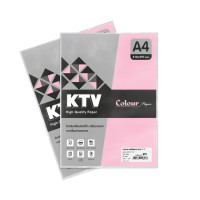 ราคา KTV กระดาษการ์ดสี K Colour 120แกรม A4 (100แผ่น) สีชมพู (5097113)