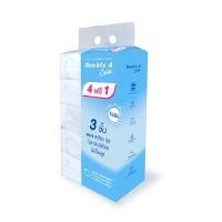 ราคา DOUBLE A CARE กระดาษทิชชูเช็ดหน้า 150 แผ่น สีขาว แพ็ค 5 ห่อ (0099806)