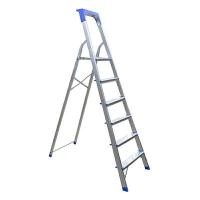 ราคา บันไดอะลูมิเนียมพร้อมถาดแบบมีด้ามจับ GIANT KINGKONG PRO รุ่น LJG306DT ขนาด 6 ขั้น สีเงิน (Y084740)