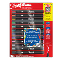 ราคา SHARPIE ปากกามาร์คเกอร์หัวกลม รุ่น ACRYLIC คละสี (แพ็ค 12) (1095080)