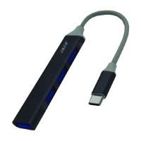ราคา OKER ยูเอสบีฮับ TypeC to USB-A 4in1 รุ่น H2 สีเทาดำ (4096482)
