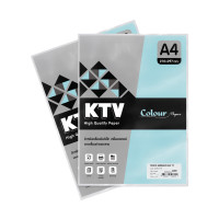ราคา KTV กระดาษการ์ดสี K Colour 120 แกรม A4 (100 แผ่น) สีฟ้า (5097111)