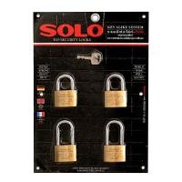 ราคา SOLO กุญแจคีย์อะไลค์ลูกปืนคล้องคอสั้นคอยาว รุ่น 4507N45/2,45L/2 สีทองเหลือง (YA35040)