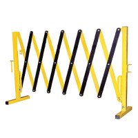ราคา แผงกั้นเหล็กยืดหดได้ เหลือง-ดำ ร้านไทยจราจร สีเหลือง-ดำ 250x110 cm (Y075869)