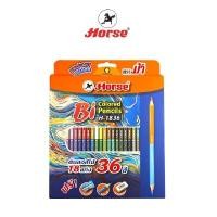ราคา HORSE ดินสอสีไม้แท่งยาว 2 หัว รุ่น H-1836 กล่อง 36 สี (1094912)